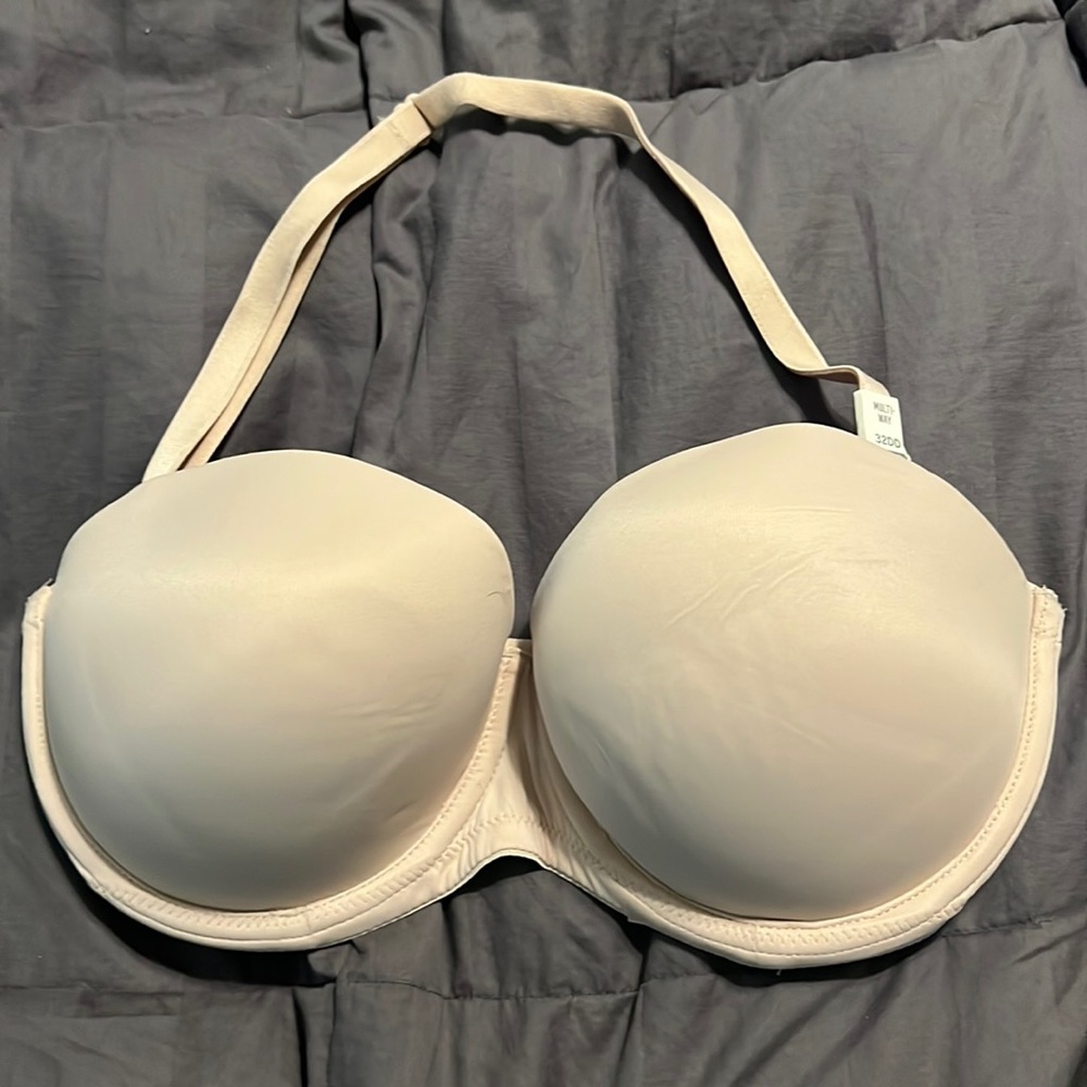 PINK 32DD Push Up Strapless Multi Way